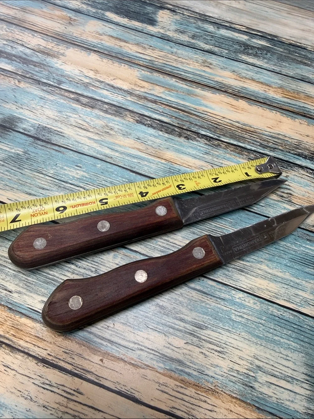 ⭐️Tramontina Brazil Polywood Paring Steak Knives Lot of 2 High Carbon Stainless